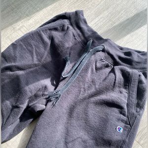 BLACK CHAMPION JOGGER SWEAT PANTS